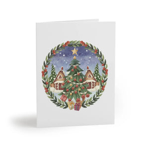 Chic Christmas Tree Greeting Cards - Festive Holiday - Dipaliz - Ornaments