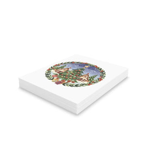 Chic Christmas Tree Greeting Cards - Festive Holiday - Dipaliz - Ornaments