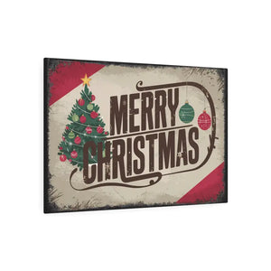 Vintage Merry Christmas Metal Art Sign Nostalgic Holiday Decor Dipaliz - Novelty Signs