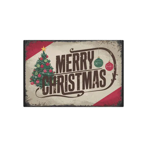 Vintage Merry Christmas Metal Art Sign Nostalgic Holiday Decor Dipaliz - Novelty Signs