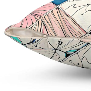 Polyester Square Pillow Abstract Pattern Bold Artistic Design Dipaliz - Throw Pillows