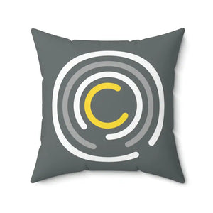 Abstract Circles Pattern Throw Pillow - Polyester Square - Dipaliz - 20’’ × - Pillows