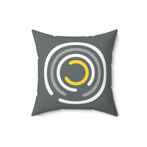 Abstract Circles Pattern Throw Pillow - Polyester Square - Dipaliz - Pillows