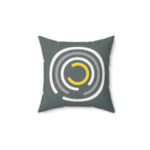 Abstract Circles Pattern Throw Pillow - Polyester Square - Dipaliz - Pillows