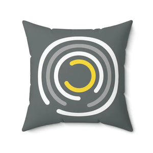 Abstract Circles Pattern Throw Pillow - Polyester Square - Dipaliz - Pillows