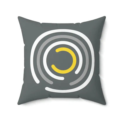 Abstract Circles Pattern Polyester Square Pillow - Home Decor