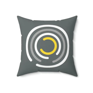 Abstract Circles Pattern Throw Pillow - Polyester Square - Dipaliz - Pillows