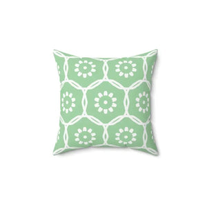 Abstract Flower Pattern Polyester Square Pillow - Vibrant Home Decor - Dipaliz - 14’’ × - Pillows