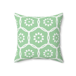 Abstract Flower Pattern Polyester Square Pillow - Vibrant Home Decor - Dipaliz - 18’’ × - Pillows