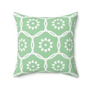 Abstract Flower Pattern Polyester Square Pillow - Vibrant Home Decor - Dipaliz - 20’’ × - Pillows