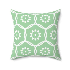 Abstract Flower Pattern Polyester Square Pillow - Vibrant Home Decor - Dipaliz - Pillows