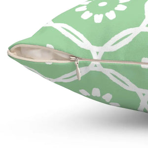 Abstract Flower Pattern Polyester Square Pillow - Vibrant Home Decor - Dipaliz - Pillows