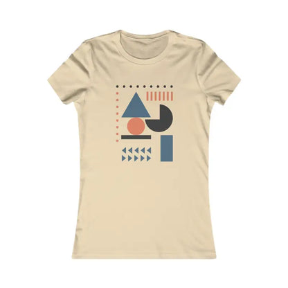 Elevate your Style with Dipaliz Abstract Shapes Women’s Favorite Tee - s / Soft Cream T-shirt