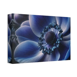 Blue Anemone Canvas Art Semi Glossy Finish - Dipaliz - 12’’ x 8’’ (horizontal) / 1.5’’ - Posters Prints & Visual Artwork