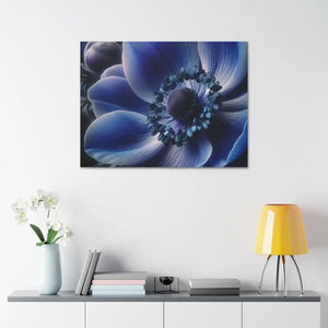 Blue Anemone Canvas Art Semi Glossy Finish - Dipaliz - Posters Prints & Visual Artwork