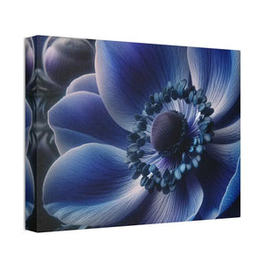 Blue Anemone Canvas Art Semi Glossy Finish - Dipaliz - 16″ x 12″ (horizontal) / 1.5’’ - Posters Prints & Visual Artwork