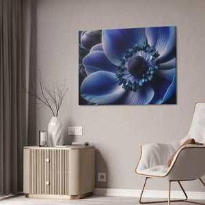 Blue Anemone Canvas Art Semi Glossy Finish - Dipaliz - Posters Prints & Visual Artwork