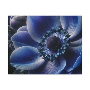 Blue Anemone Canvas Art Semi Glossy Finish - Dipaliz - Posters Prints & Visual Artwork