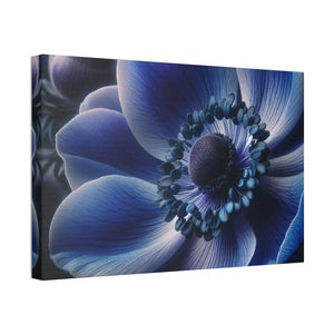 Blue Anemone Canvas Art Semi Glossy Finish - Dipaliz - 24″ x 16″ (horizontal) / 1.5’’ - Posters Prints & Visual Artwork
