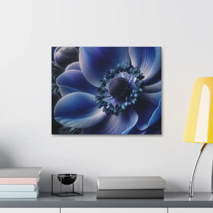 Blue Anemone Canvas Art Semi Glossy Finish - Dipaliz - Posters Prints & Visual Artwork