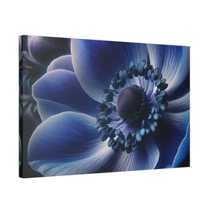 Blue Anemone Canvas Art Semi Glossy Finish - Dipaliz - 36″ x 24″ (horizontal) / 1.5’’ - Posters Prints & Visual Artwork