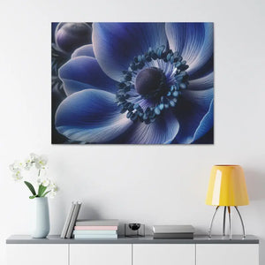 Blue Anemone Canvas Art Semi Glossy Finish - Dipaliz - Posters Prints & Visual Artwork