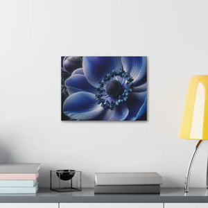 Blue Anemone Canvas Art Semi Glossy Finish - Dipaliz - Posters Prints & Visual Artwork