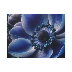 Blue Anemone Canvas Art Semi Glossy Finish - Dipaliz - Posters Prints & Visual Artwork