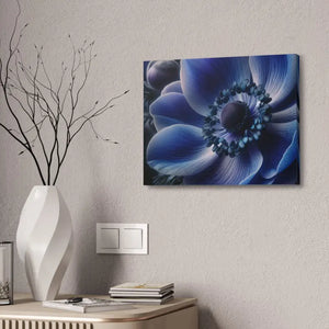 Blue Anemone Canvas Art Semi Glossy Finish - Dipaliz - Posters Prints & Visual Artwork