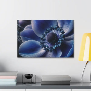 Blue Anemone Canvas Art Semi Glossy Finish - Dipaliz - Posters Prints & Visual Artwork
