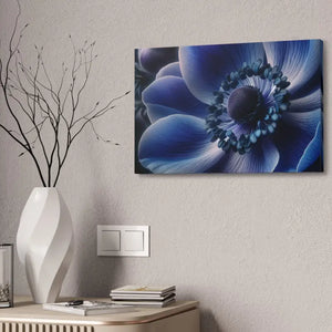 Blue Anemone Canvas Art Semi Glossy Finish - Dipaliz - Posters Prints & Visual Artwork