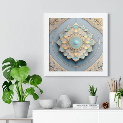 Elevate your Space with an Intricate Abstract Geometric Poster