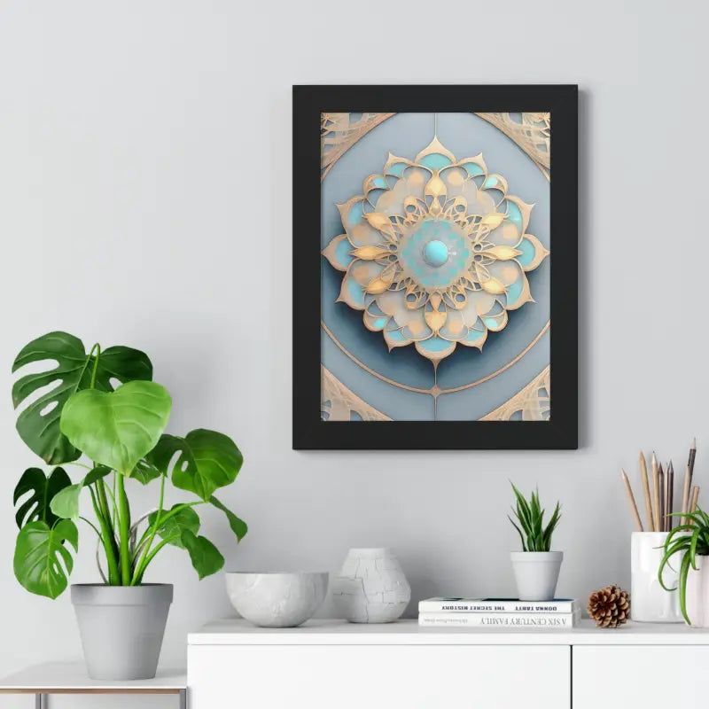 Elevate your Space with an Intricate Abstract Geometric Poster