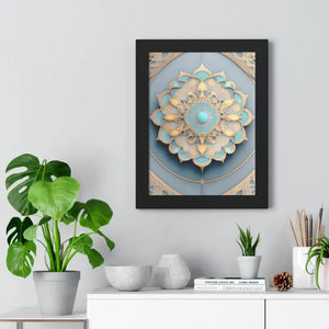 Intricate Abstract Geometric Framed Vertical Poster - Dipaliz - Posters Prints & Visual Artwork