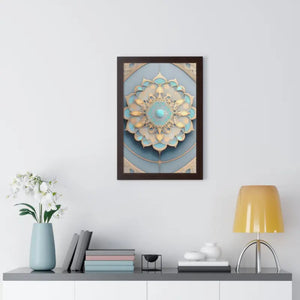 Intricate Abstract Geometric Framed Vertical Poster - Dipaliz - Posters Prints & Visual Artwork