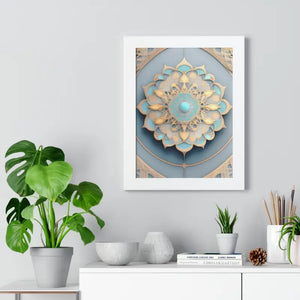 Intricate Abstract Geometric Framed Vertical Poster - Dipaliz - Posters Prints & Visual Artwork
