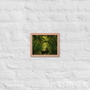 Kerala Backwaters Framed Poster Matte Black Frame Dipaliz - Red Oak / 8″×10″ - Posters