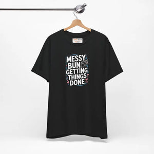 Messy Bun Unisex Tee - Effortless Style for Busy Lives - Dipaliz - T-shirts