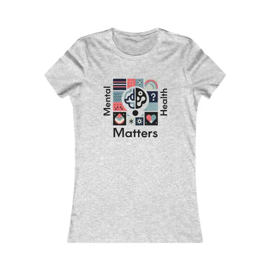 Metal Health Matters Women’s Tee: Stylish Comfort Awaits - s / Athletic Heather T-shirt