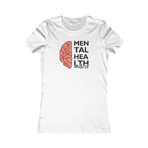 Mental Health Matters Tee - Comfy Confidence Womens Top - Dipaliz - s / White - T-shirts