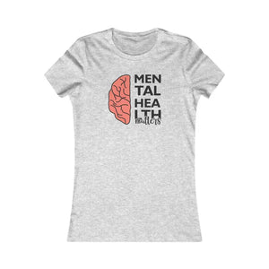 Mental Health Matters Tee - Comfy Confidence Womens Top - Dipaliz - s / Athletic Heather - T-shirts