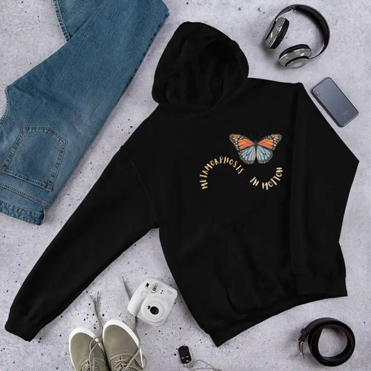 Cozy Butterfly Unisex Hoodie: Style Meets Ultimate Comfort - Black / s Hoodies