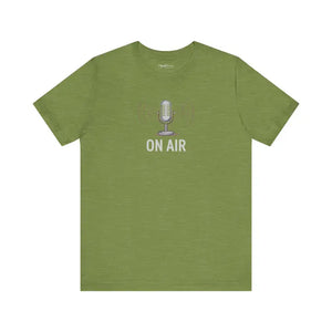 Unisex Jersey Short Sleeve on Air Podcast Tee - Dipaliz - Heather Green / m - T-shirts