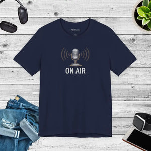 Unisex Jersey Short Sleeve on Air Podcast Tee - Dipaliz - T-shirts