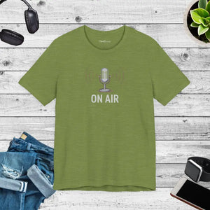Unisex Jersey Short Sleeve on Air Podcast Tee - Dipaliz - T-shirts