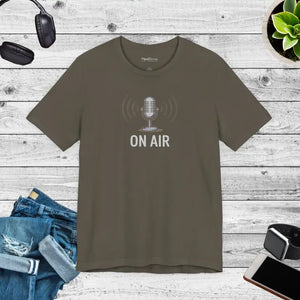 Unisex Jersey Short Sleeve on Air Podcast Tee - Dipaliz - T-shirts