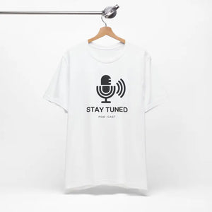 Stay Tuned Unisex Jersey Short Sleeve Tee - Microphone Design - Dipaliz - T-shirt