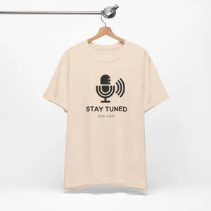 Stay Tuned Unisex Jersey Short Sleeve Tee - Microphone Design - Dipaliz - T-shirt
