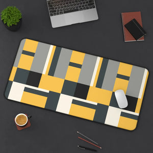 Mid-century Geometric Desk Mat - Neoprene Mouse Pad - Dipaliz - Pads