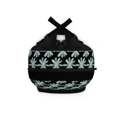 Midnight Blossom Backpack: Cozy Style & Blue Flower Flair - one Size Bags